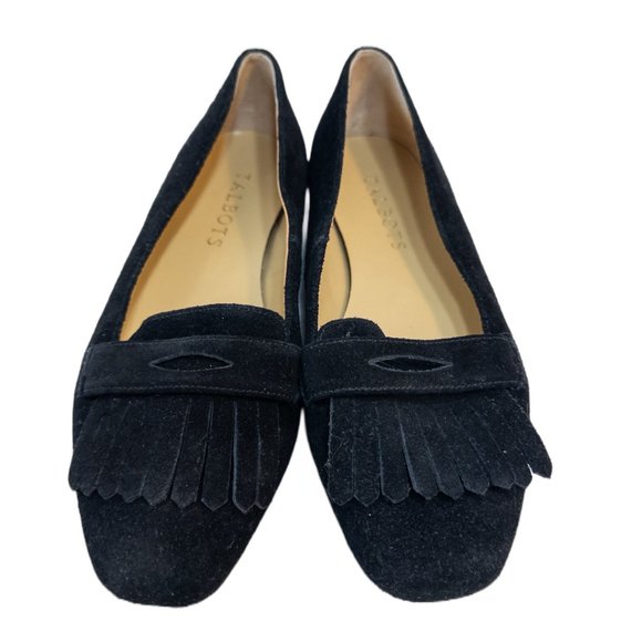 Talbots Womens Size 5 Loafer Becca Kiltie Black Driving Moccasin Suede New - Picture 6 of 6